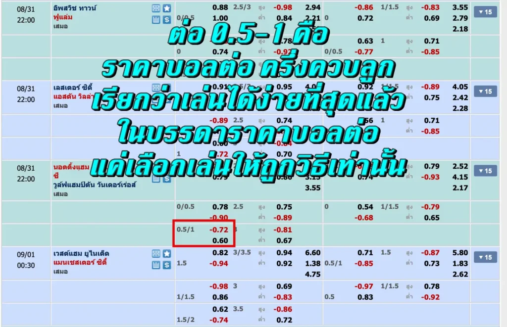 ต่อ 0.5-1 คือ